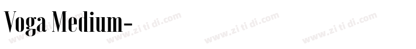 Voga Medium字体转换
